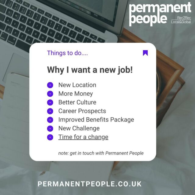 Back in work today for the PP team, and we’ve been speaking with people who are considering a change this year, are you???? 🌍 ✈️ ☀️ 

#rec2rec #recruitment #newchallenge #career #newyear #recruiterlife #relocation