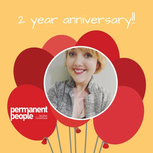 Today we celebrate the 2 year work anniversary of our very own Beth Long!

Beth not only manages all of our #rec2rec recruitment in the North of England, but also keeps all our advertising/marketing on track as well!!

Here’s to many more years - and thanks @beelong83 🎈 

#recruitment #anniversary #workanniversary #recruiterlife #recruitmentagency #instarecruitment #celebrate #colleague